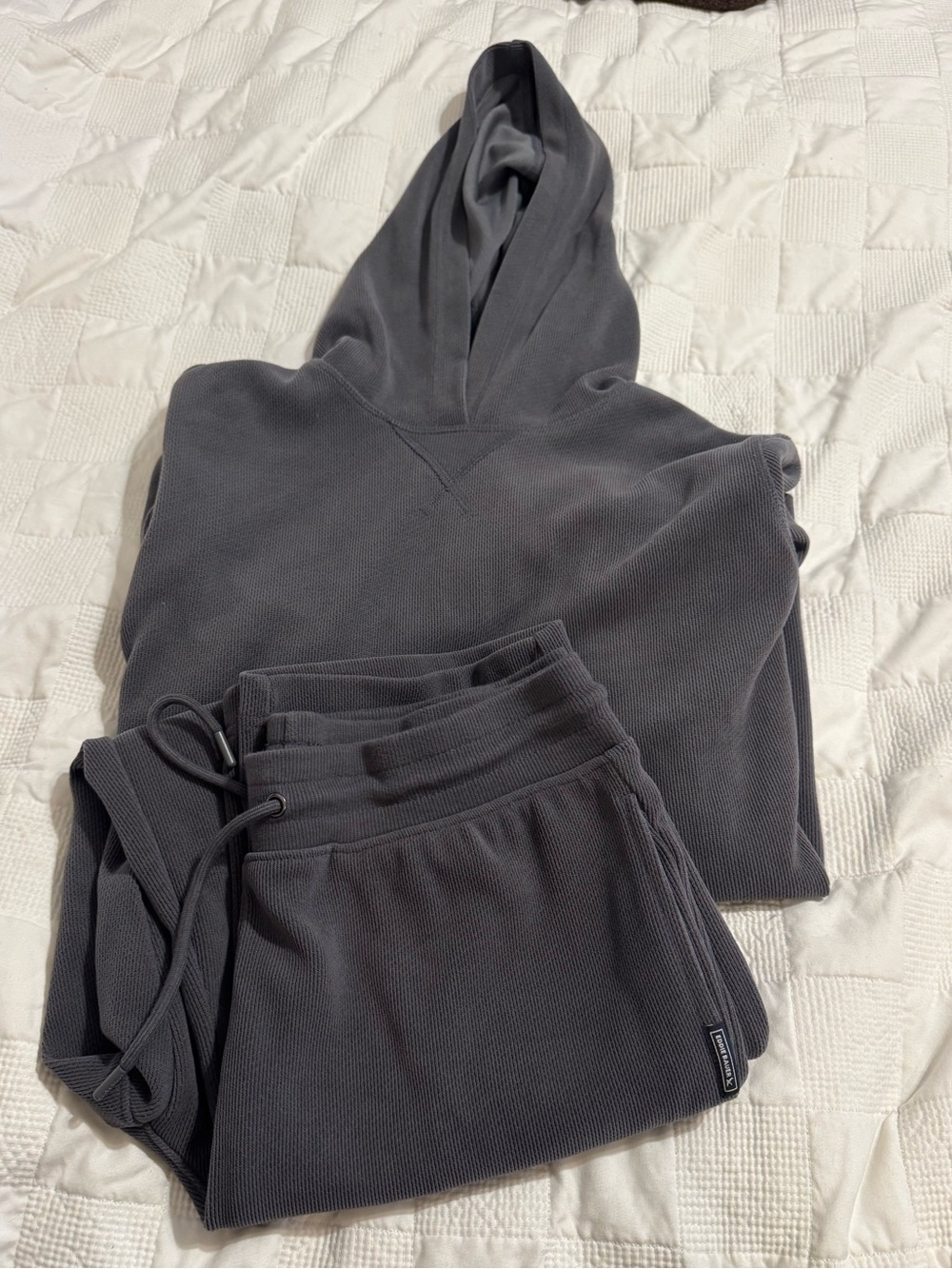 Eddie Bauer Ribbed Pullover/pants set in Charcoal Medium